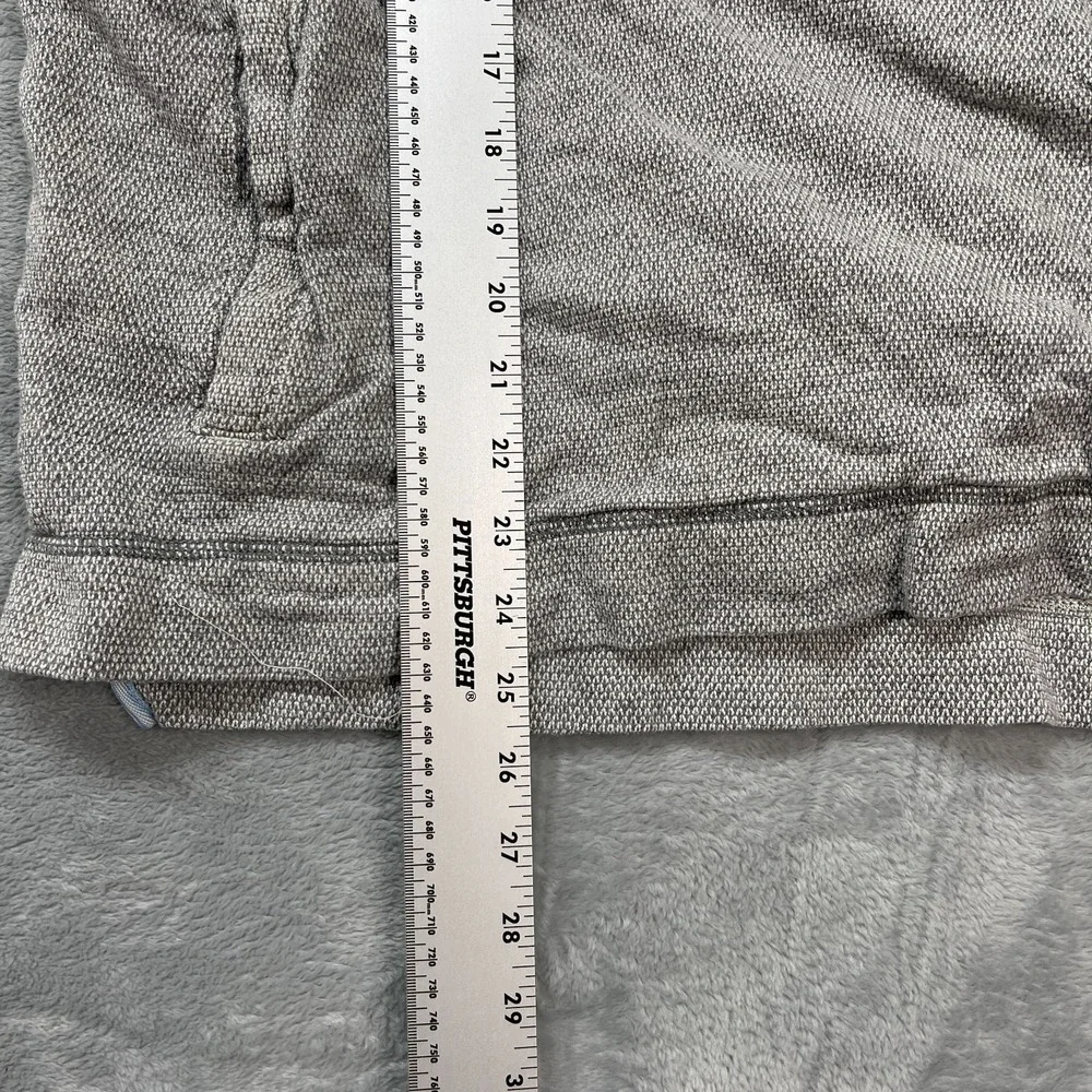 Tommy Bahama Sweatshirt Mens Medium Gray Long Sleeve Metal 1/4 Snap Pullover - Picture 4 of 7